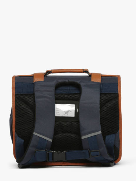 Cartable Enfant 2 Compartiments Cameleon Bleu vintage urban CA35 vue secondaire 4
