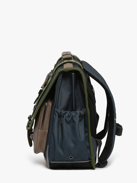 Cartable Enfant 2 Compartiments Cameleon Gris vintage urban CA38 vue secondaire 2