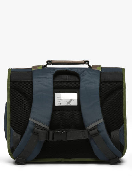 Cartable Enfant 2 Compartiments Cameleon Gris vintage urban CA38 vue secondaire 4