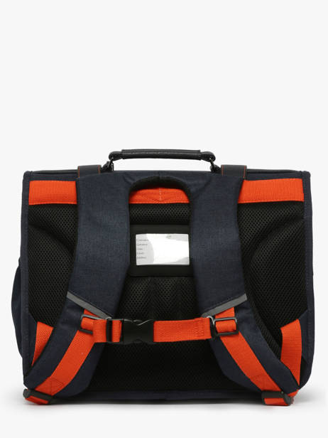 Cartable Enfant 2 Compartiments Cameleon Bleu vintage urban CA38 vue secondaire 4