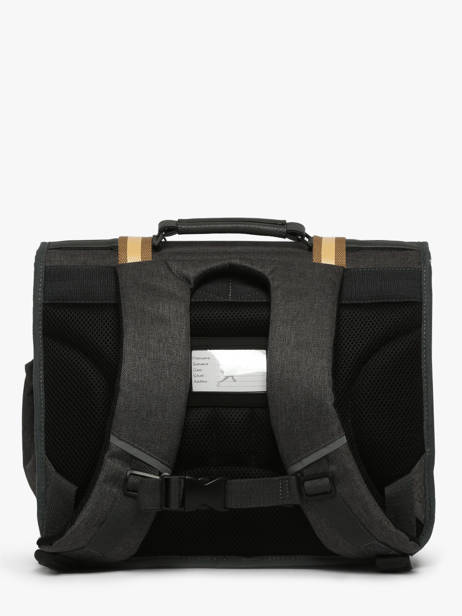 Cartable Enfant 2 Compartiments Cameleon Gris vintage urban CA38 vue secondaire 4