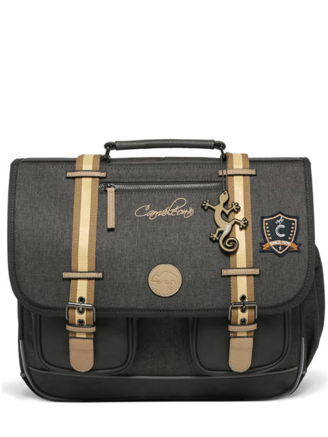 Satchel For Kids 3 Compartments Cameleon Gray vintage urban CA41 other view 6