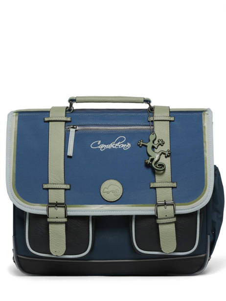 Satchel For Kids 3 Compartments Cameleon Blue vintage urban CA41 other view 6