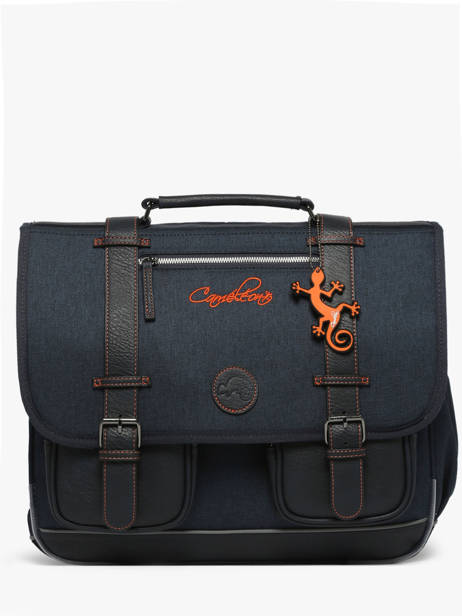 Cartable Enfant 3 Compartiments Cameleon Bleu vintage urban CA41
