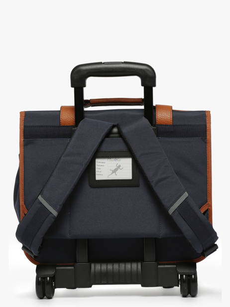 Cartable à Roulettes Enfant 2 Compartiments Cameleon Marron vintage urban CR38 vue secondaire 4