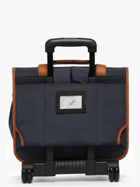 Cartable à Roulettes Enfant 2 Compartiments Cameleon Marron vintage urban CR38 vue secondaire 5