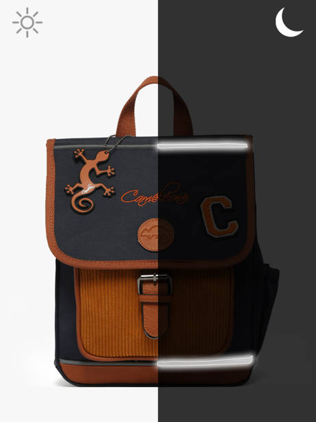 1 Compartment Backpack Cameleon Brown vintage urban SD30 other view 7