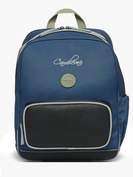 Sac  Dos 2 Compartiments Cameleon Vert vintage urban SO40