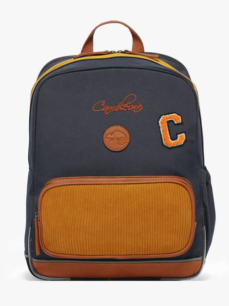 Rugzak 2 Compartimenten Cameleon Bruin vintage urban SO40