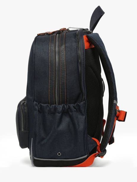 2-compartment Backpack Cameleon Orange vintage urban SO40 other view 2