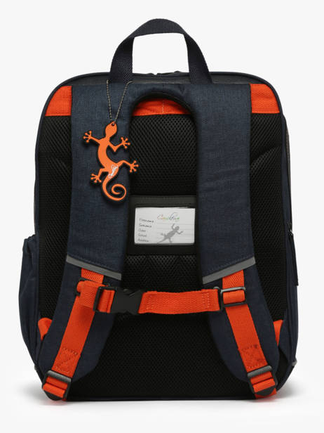 2-compartment Backpack Cameleon Orange vintage urban SO40 other view 4