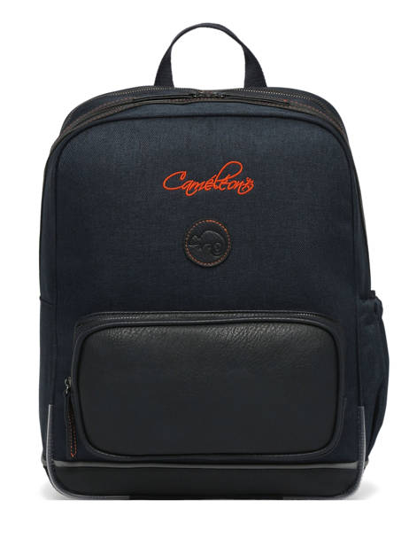 2-compartment Backpack Cameleon Orange vintage urban SO40 other view 6