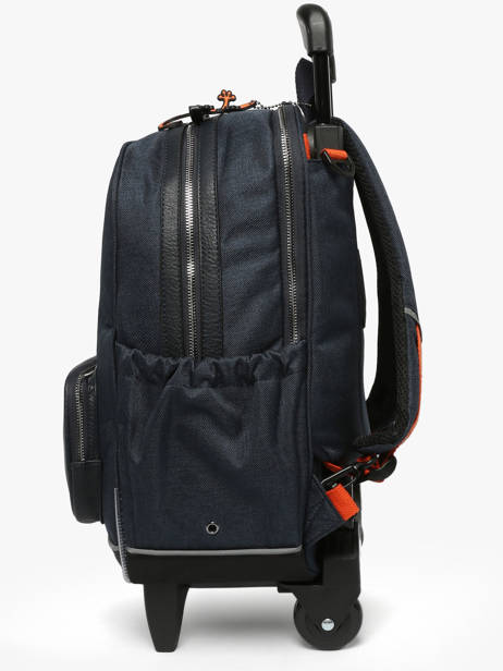 2-compartment Wheeled Schoolbag Cameleon Orange vintage urban SR40 other view 2