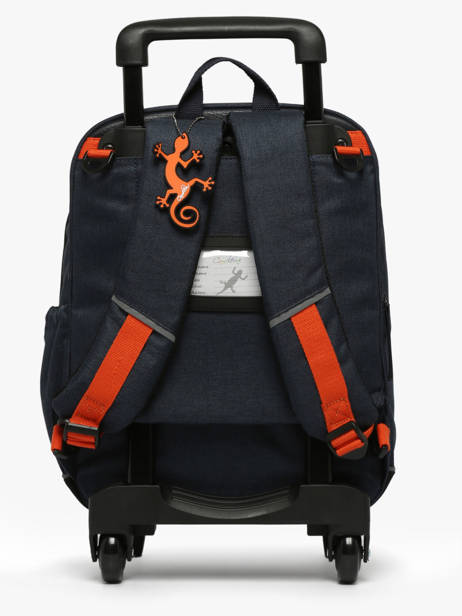 2-compartment Wheeled Schoolbag Cameleon Orange vintage urban SR40 other view 4