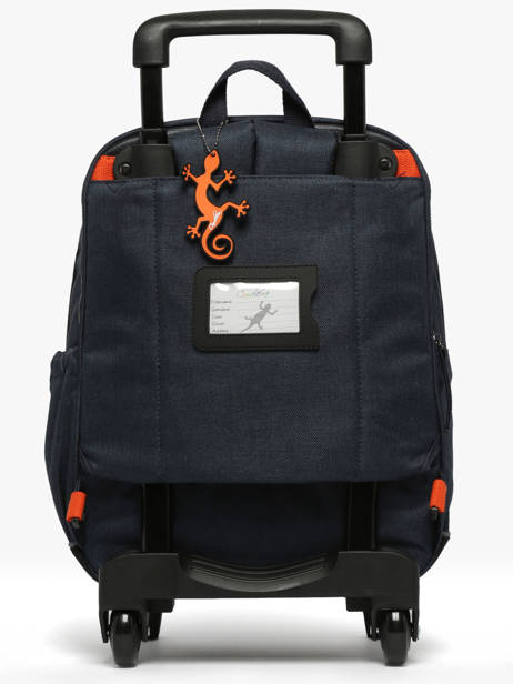 2-compartment Wheeled Schoolbag Cameleon Orange vintage urban SR40 other view 5
