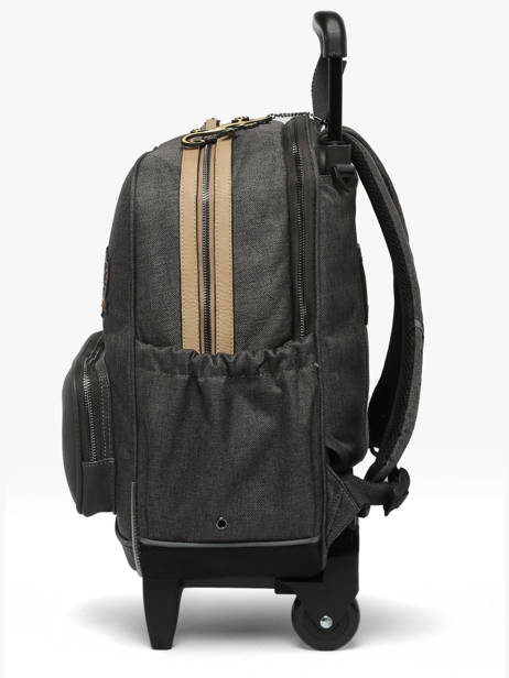 2-compartment Wheeled Schoolbag Cameleon Gray vintage urban SR40 other view 2