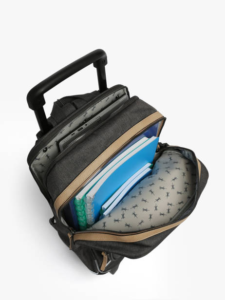 2-compartment Wheeled Schoolbag Cameleon Gray vintage urban SR40 other view 3