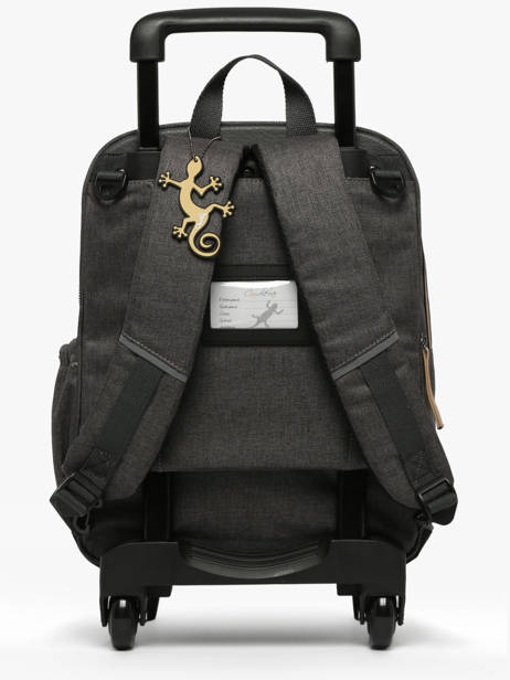 2-compartment Wheeled Schoolbag Cameleon Gray vintage urban SR40 other view 4