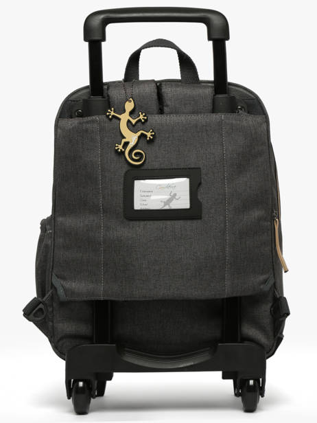 2-compartment Wheeled Schoolbag Cameleon Gray vintage urban SR40 other view 5