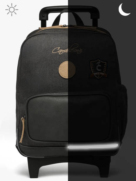 2-compartment Wheeled Schoolbag Cameleon Gray vintage urban SR40 other view 8