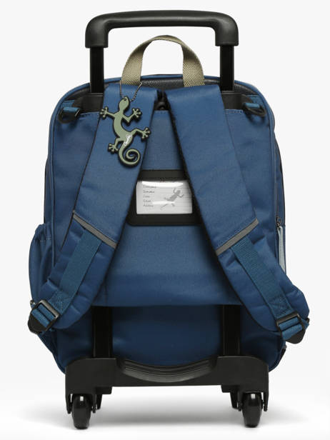 Sac A Dos à Roulettes 2 Compartiments Cameleon Vert vintage urban SR40 vue secondaire 4
