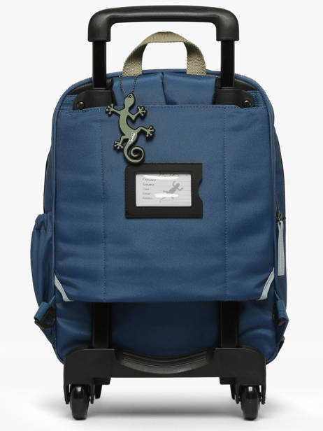 Sac A Dos à Roulettes 2 Compartiments Cameleon Vert vintage urban SR40 vue secondaire 5