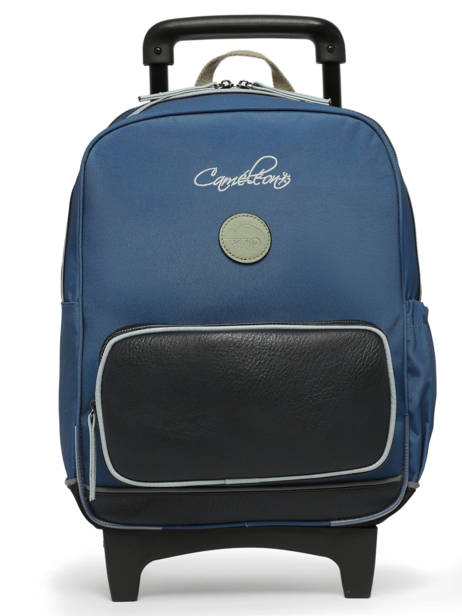 Sac A Dos à Roulettes 2 Compartiments Cameleon Vert vintage urban SR40 vue secondaire 7