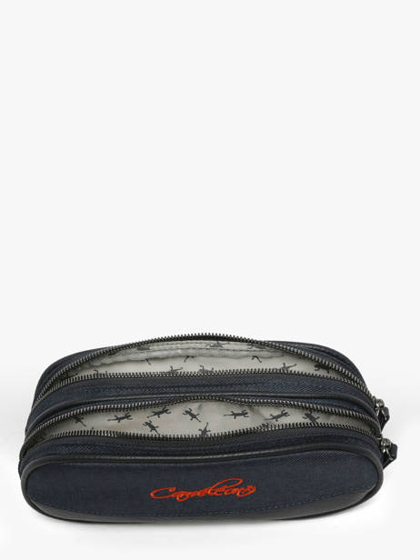 Trousse Enfant 2 Compartiments Cameleon Bleu vintage urban VIB-TROU vue secondaire 1