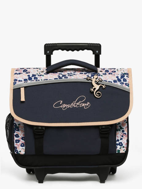 Cartable  Roulettes Enfant 2 Compartiments Cameleon Bleu actual CR38