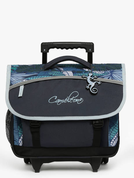 Cartable  Roulettes Enfant 2 Compartiments Cameleon Bleu actual CR38