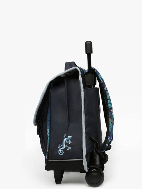 Wheeled Schoolbag For Kids 2 Compartments Cameleon Blue actual CR38 other view 2
