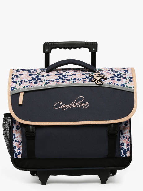 Cartable  Roulettes Enfant 3 Compartiments Cameleon Bleu actual CR41