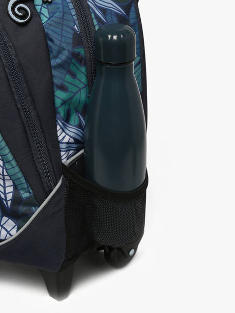 Rugzak Op Wieltjes Cameleon Blauw actual AUD-PIQU ander zicht 6