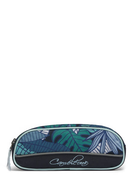 Pennenzak Kind 2 Compartimenten Cameleon Blauw actual TROU ander zicht 3