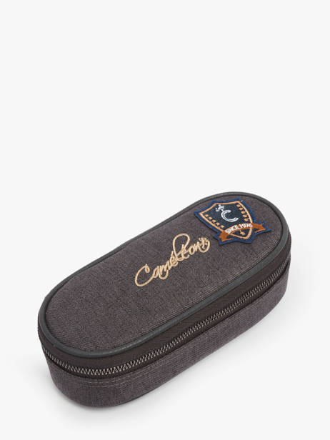 Trousse 1 Compartiment Cameleon Gris vintage urban PLUM vue secondaire 3