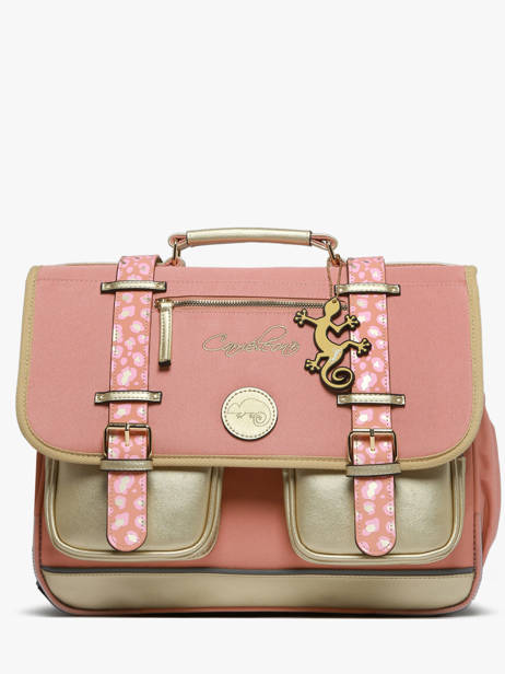 Cartable Enfant 2 Compartiments Cameleon Rose vintage fantasy CA38