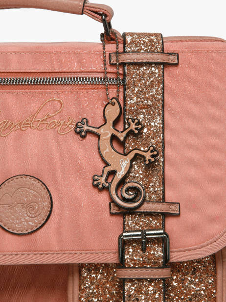 Rugzak 1 Compartiment Cameleon Roze vintage fantasy SD25 ander zicht 5