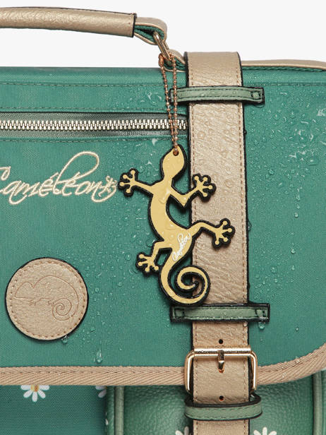 Rugzak 2 Compartimenten Cameleon Groen vintage fantasy SD33 ander zicht 6