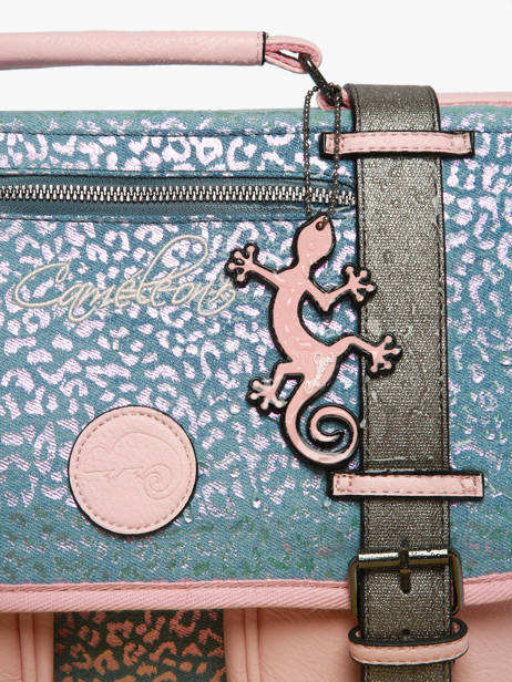 Rugzak 2 Compartimenten Cameleon Blauw vintage fantasy SD33 ander zicht 6