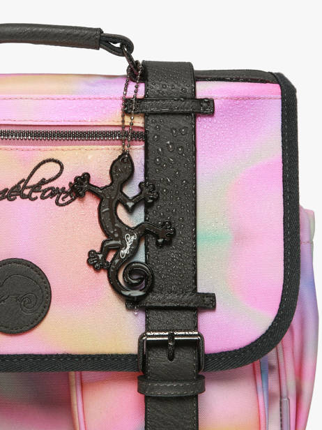 2-compartment Backpack Cameleon Pink vintage fantasy SO40 other view 6