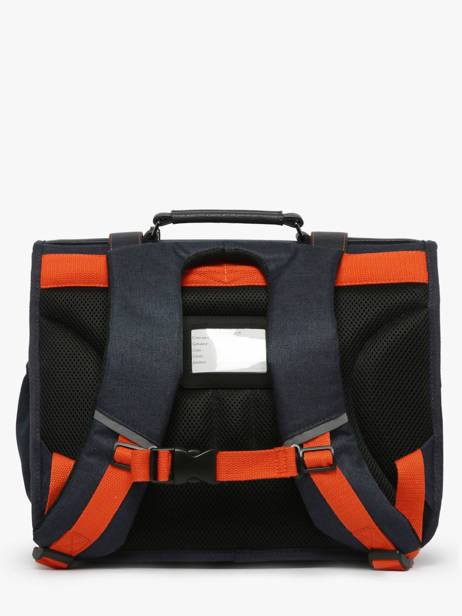 Cartable Enfant 2 Compartiments Cameleon Bleu vintage urban CA38 vue secondaire 4