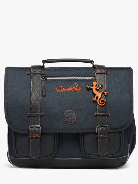 Cartable Enfant 3 Compartiments Cameleon Bleu vintage urban CA41