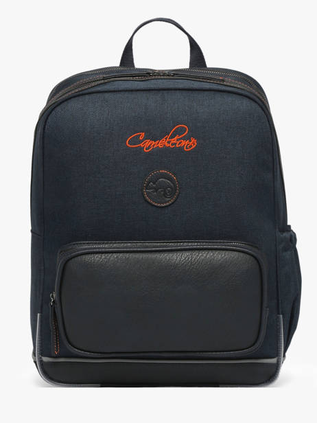 Sac  Dos 2 Compartiments Cameleon Bleu vintage urban SO40