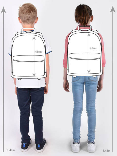 Sac A Dos à Roulettes 2 Compartiments Cameleon Gris vintage urban SR40 vue secondaire 1