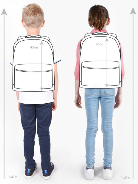 2-compartment Wheeled Schoolbag Cameleon Gray futur SR45 other view 1
