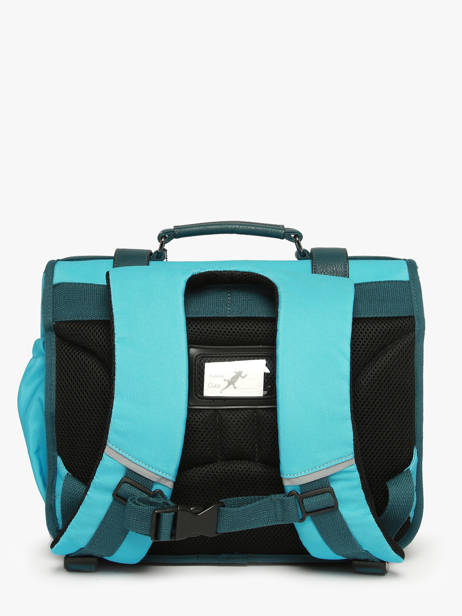 Cartable Enfant 2 Compartiments Cameleon Bleu vintage urban CA35 vue secondaire 4