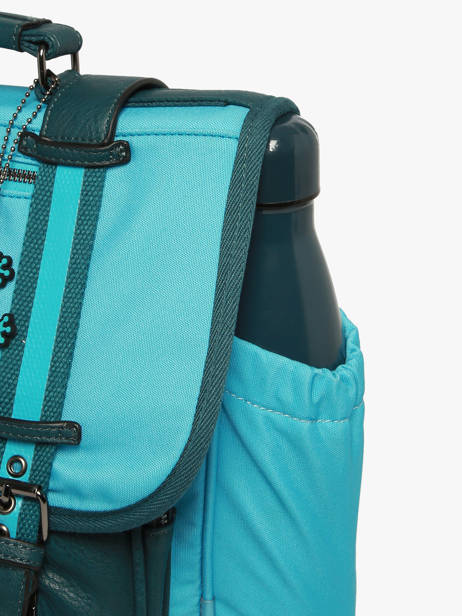 Cartable Enfant 2 Compartiments Cameleon Bleu vintage urban CA35 vue secondaire 5