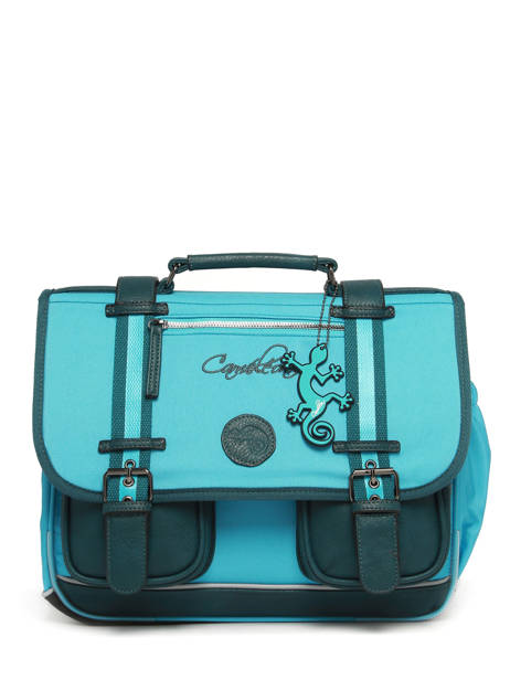 Cartable Enfant 2 Compartiments Cameleon Bleu vintage urban CA35 vue secondaire 6