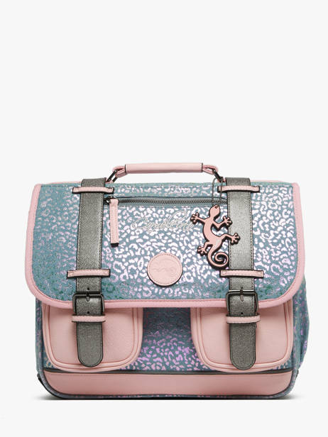 Cartable 2 Compartiments Cameleon Bleu vintage fantasy PBVGCA35