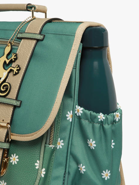 Cartable 2 Compartiments Cameleon Vert vintage fantasy PBVGCA35 vue secondaire 5